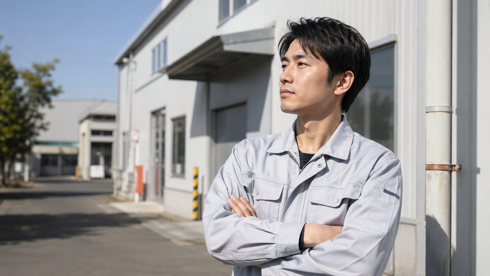 工場を辞めたいと悩む会社員