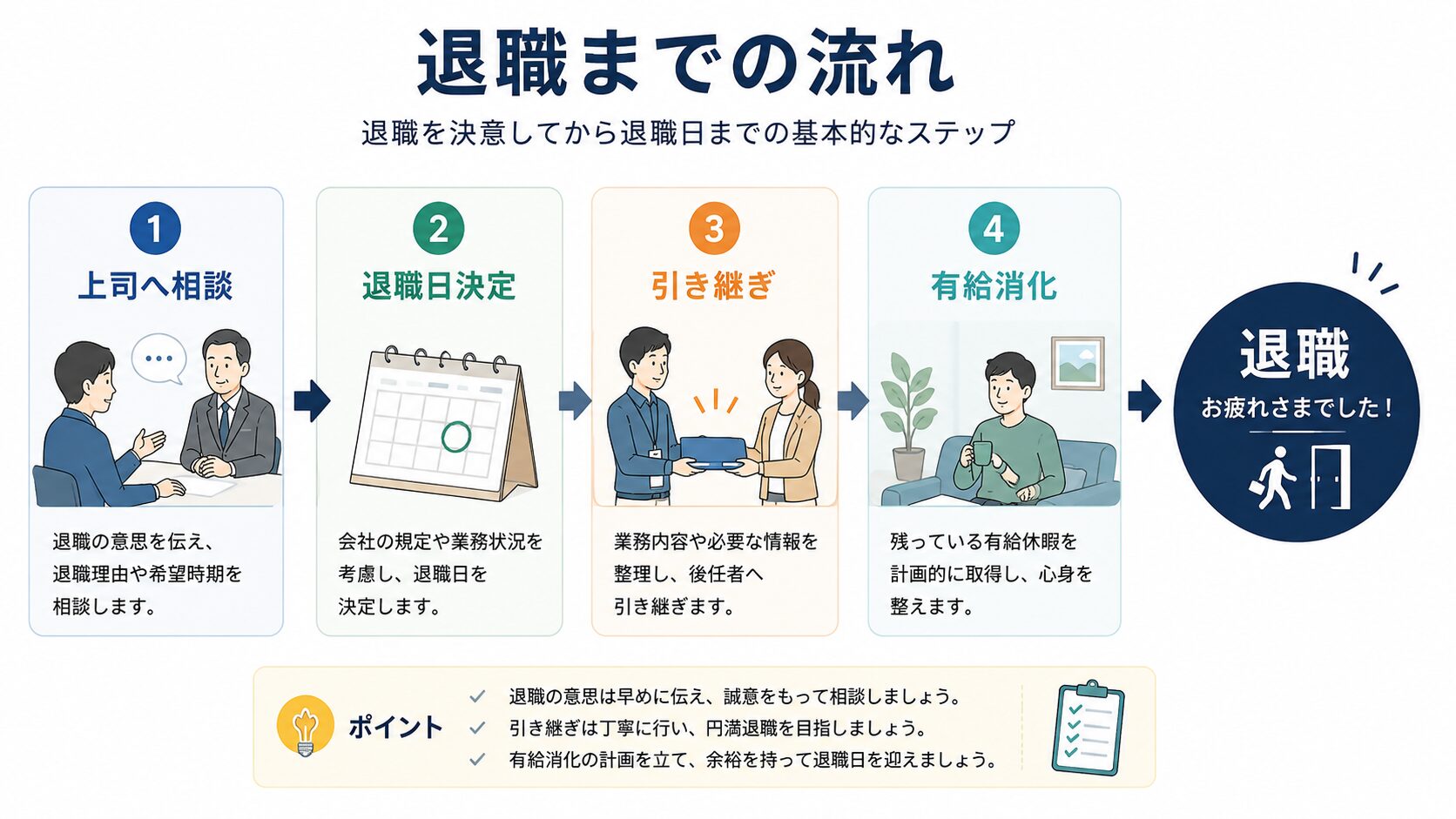 退職までの流れ