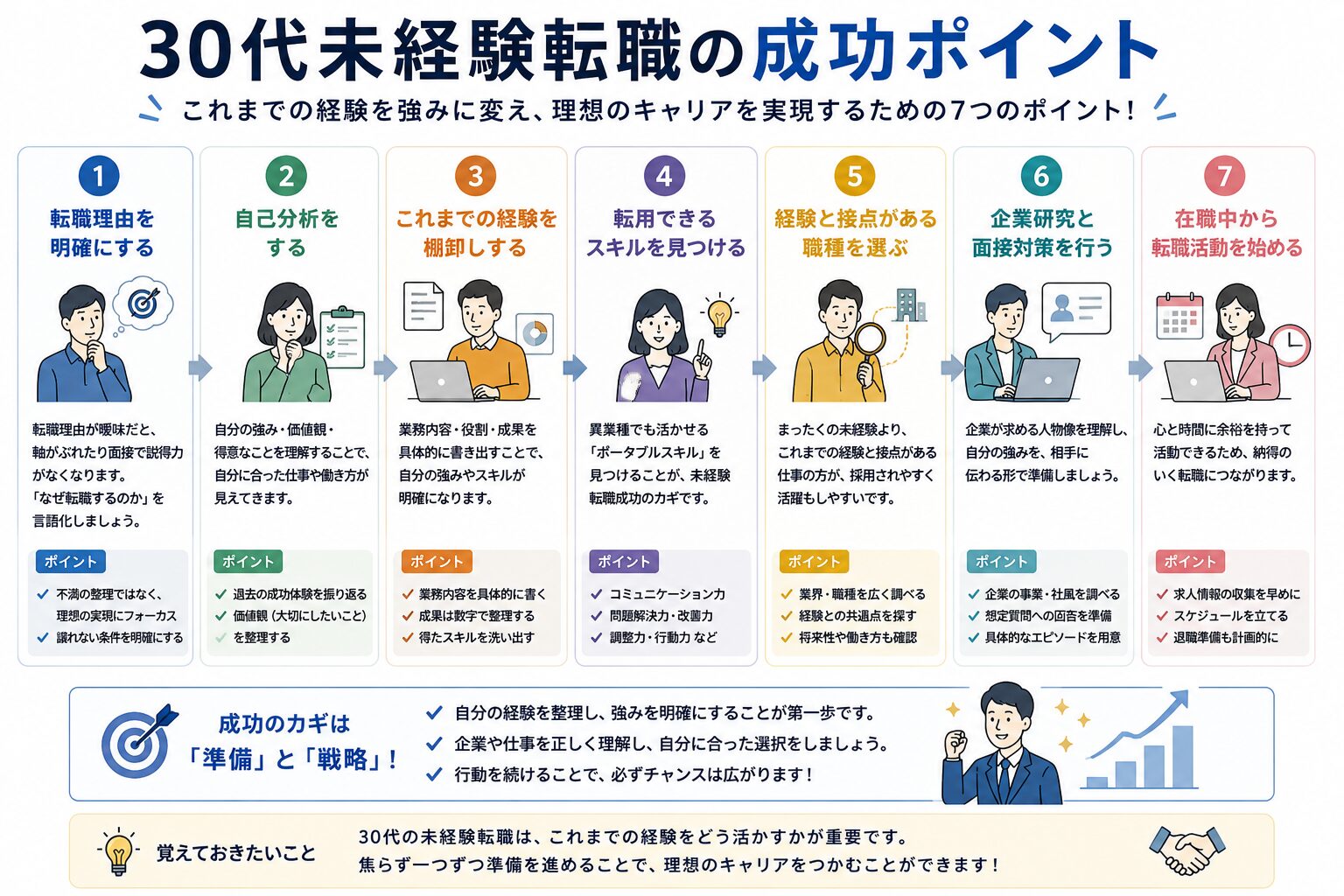 30代未経験転職の成功ポイント